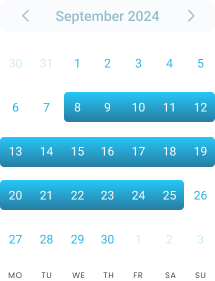 Sample calendar