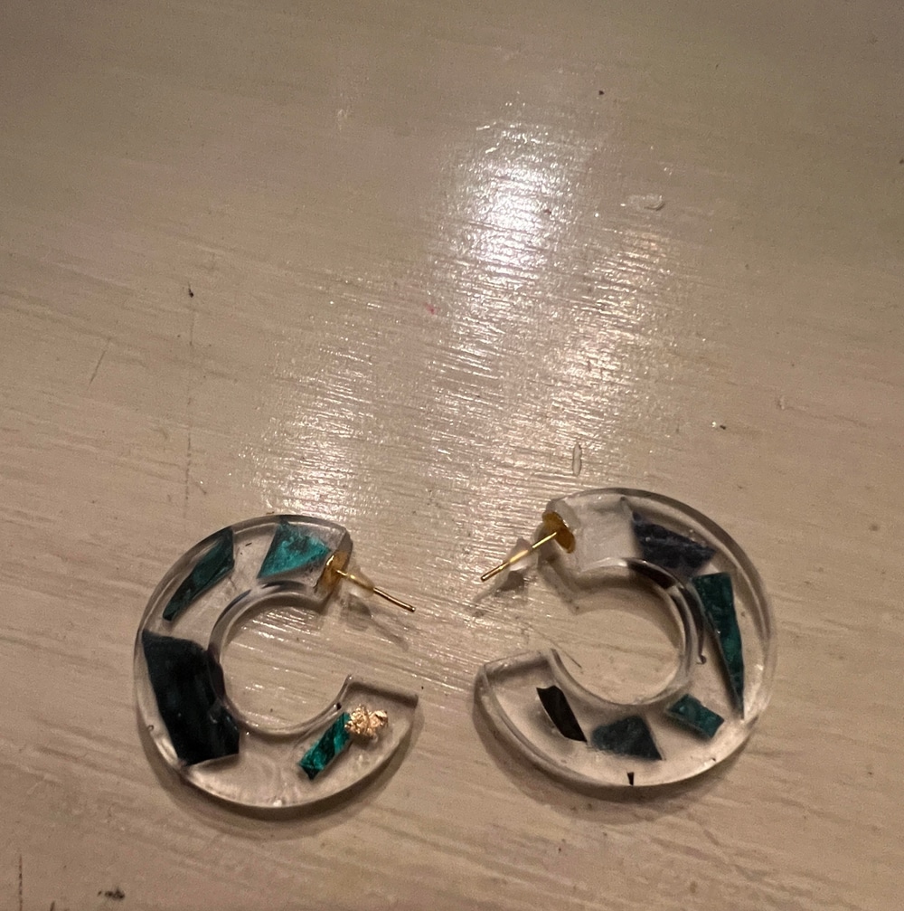 Blue Green hoops