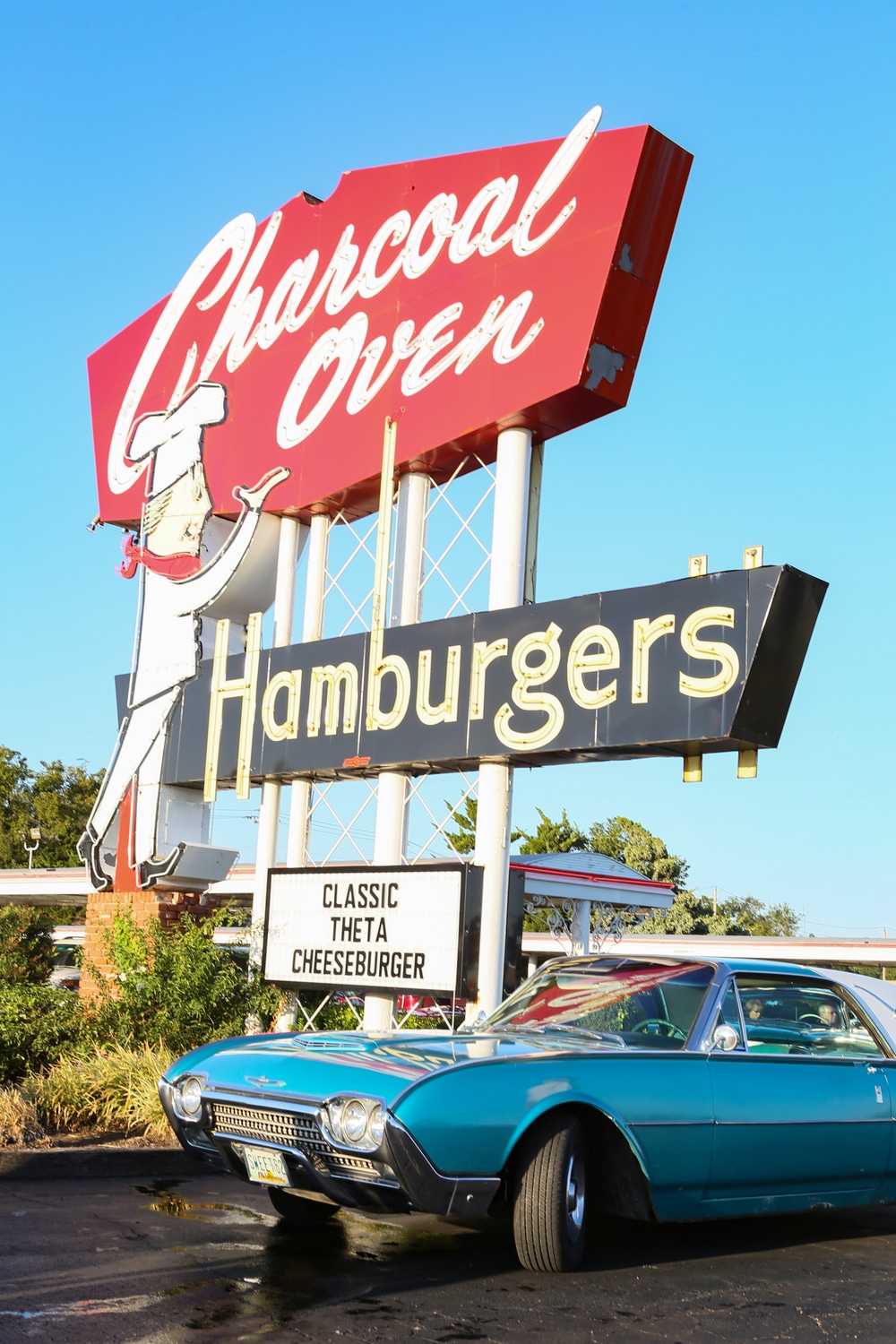 Charcoal Oven Sign, OKC