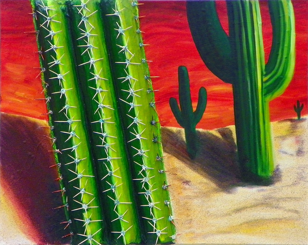 Cucumber Cacti in the Painted Desert of My Mind