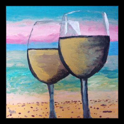framed print - Beach Wine 01