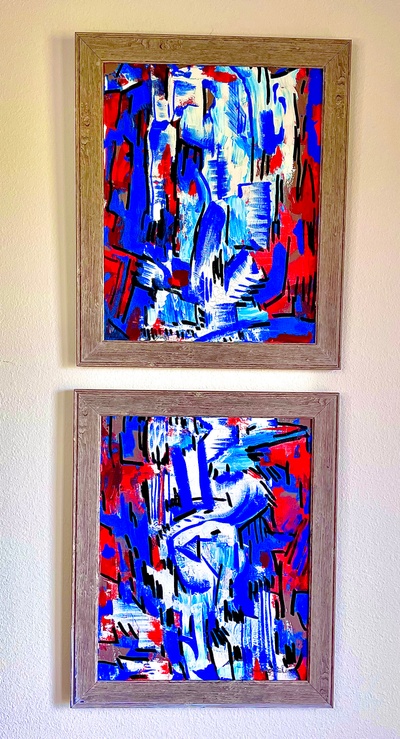 Red Cloud (Diptych)