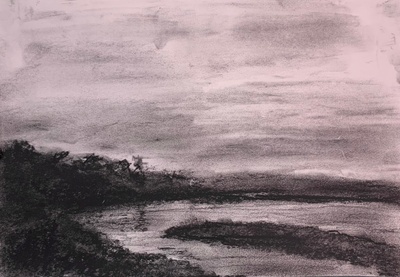 "View by the Lake" (print)