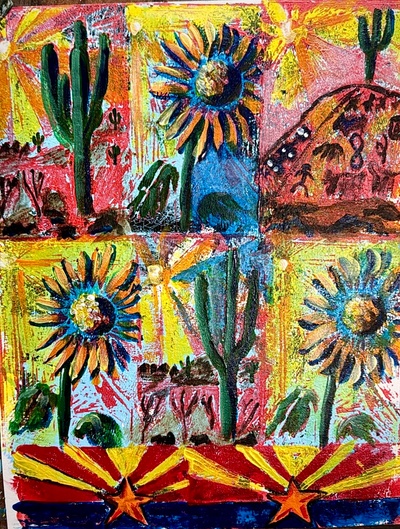 Sonoran Desert  hand print #1