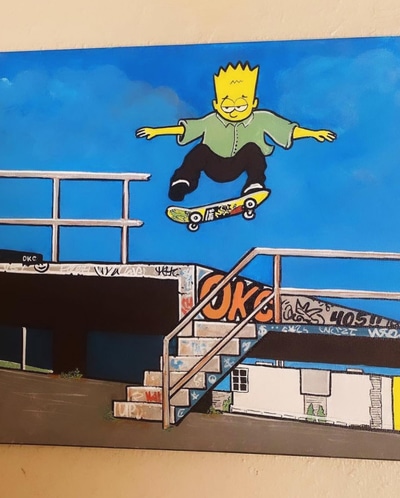 Bart off the bank