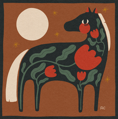 Tulip Horse (framed)