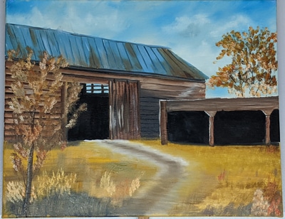 The Old Abandoned Barn and Shed