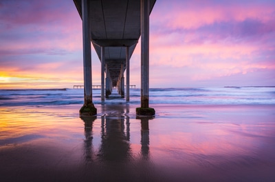 Ocean Beach Pier at Sunset