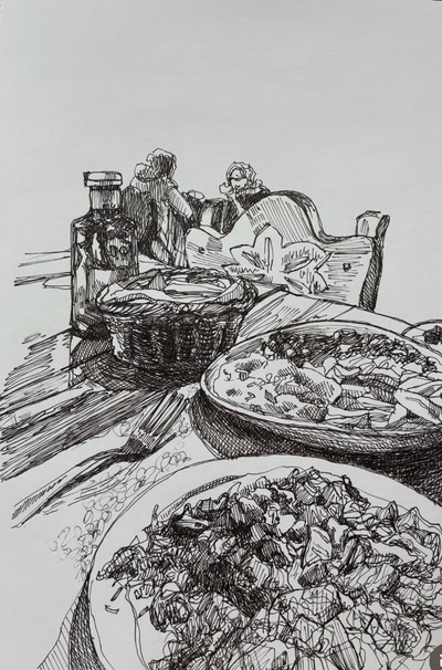 Date over a Lebanese Meal